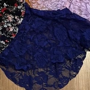 navy floral skirt for customer